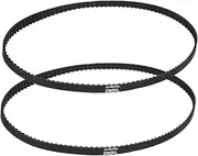 uxcell 2pcs 230XL Rubber Timing Belt 115 Teeth 10mm Width 5.08mm Pitch Synchronous Closed Loop Geared Drive Belt Black for Industrial