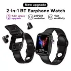 Smart Watch with Earbuds Men Smartwatch 2 In 1 Wireless Headset For Android iOS