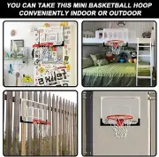 Mini Basketball Hoop Ring Door Wall Mounted Indoor Hang On Kids Toy Backboard AU