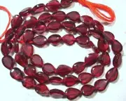 GARNET 7-6mm long X 5mm wide Faceted Pear Topdrill Gemstone Beads 13.5" strand