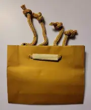 10 x GOLD FAVOR LITTLE GIFT BAGS - SMALL MATT GLOSS LAMINATED BAG