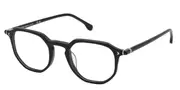 Lozza VL4350 Roma 6 0700 Men's Glasses Black Size 49 - Private Health Rebate - Blue Light Block Available