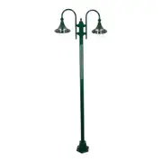 Monaco Post 2 Lights H2380mm Green Aluminium - 15869