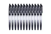 Pilot Frixion Pro Erasable Gel Ink Pen 0.7mm Black Box 12