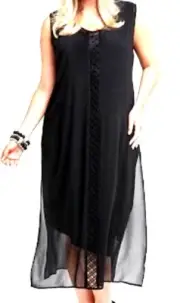 plus sz S(16)TS TAKING SHAPE Show Stopper Tunic Top Dress draping Sheer NWT