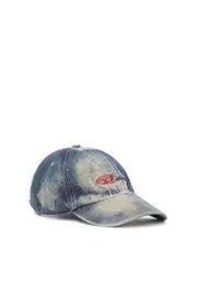 [Diesel] Diesel - Baseball cap in dirty-effect denim - Caps - Unisex - Blue 02 Blue