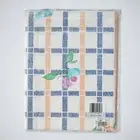 Vintage Gingham Fruit Vinyl Tablecloth Oblong Rectangle 52" x 96"