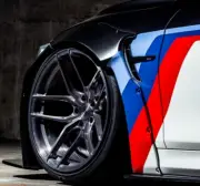 19" STANCE SF03 GLOSS BLACK TINTED FACE WHEELS FOR BMW E60 528 530 535 545 550 (for: BMW)