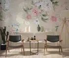 3D Watercolor Floral Wallpaper Wall Mural Removable Self-adhesive 144