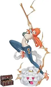 Nami Figures, Clima-Tact Nami Action Figure Statue 32cm/12.6inch PVC Anime Character Model Collectible Decoration Craft Gift (Trousers)