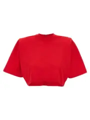 [Pinko] Pinko-Manny T Shirt Rosso-Donna XS