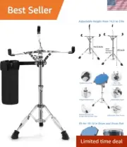 Drum Stand with Stick Holder - Height Adjustable from 14.5 to 23 Inches
