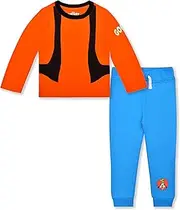 [Disney] Mickey Mouse, Donald Duck and Goofy Long Sleeve T-Shirt and Jogger Pants Set for Toddler and Little Kids