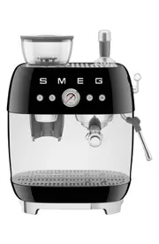 smeg Espresso Machine with Coffee Grinder in Black at Nordstrom, Size One Size Oz