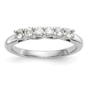 14K Yellow Gold 6-Stone Real Diamond Band