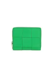 Intrecciato all around-zip wallet One size Green