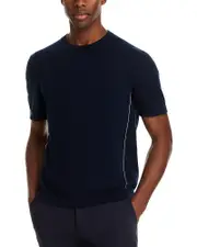 The Men's Store at Bloomingdale's Cotton Cashmere Short Sleeve Sweater Tee - Exclusive Large
