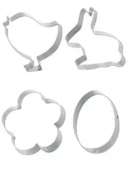 Ganz Easter Holiday Spring Cookie Cutter Set - 4 piece - Egg, Bunny Rabbit, C...