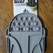 Star Wars The Mandalorian kitchen Trivet boba Fett helmet Pop It Figet
