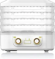 Food Dryer Machine for Home, Dryer Machine for Snacks, Digital Adjustable Timer and Temperature Control, Food Dehydrator Machine With 5 Trays, for Beef Fruits Meat Vegetables (white)