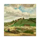 Vincent Van Gogh Hill Montmartre With Stone Quarry Wall Art Canvas Print 24X24