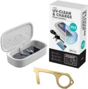 UV-Clean & Charge Phone Sanitizer with KeySmart Clean Key [New ]