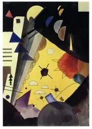 WASSILY KANDINSKY Tension in Height (No text) 37.25" x 26.25" Poster 2017 Modern