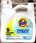 Tide Heavy 10x Duty Hygienic Clean Unscented Liquid Laundry Detergent 106 Lds ✅