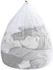 Extra Large Mesh Laundry Bag with Drawstring, Washing Bag Net for Washing Machine, Washing Bags for Travel, Delicates, College Dorm (40x50cm (Large Mesh))