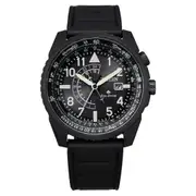 Citizen Promaster Sky Eco-Drive Black Leather Solar Men's Watch - BJ7135-02E