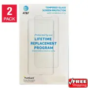 AT&T Tempered Glass Antimicrobial Screen Protector iPhone 12 Mini 13 Mini 2 PACK