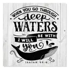 Going Through Deep Waters Isaiah Rustic Looking Faith Wood Sign B3-12120062051