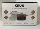 Copper Titanium Deep Dish Frying Pan and Steaming Set
