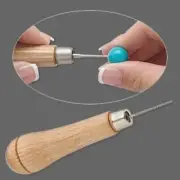 Bead Reamer, Wood with Diamond Coated Tip to Smooth Rough Bead Holes