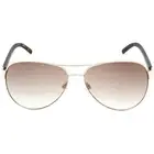 Calvin Klein Brown Gradient Gold Sunglasses