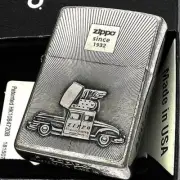 Classic Metal Car Silver Used Finish Zippo Oil Lighter MIB