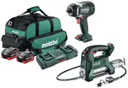 Metabo MET18MX2SB2HD55FA - 18V Brushless 2 Piece Wrench/Grease Gun Combo Kit (2 x 5.5Ah)