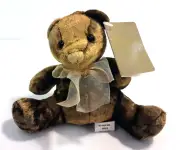 DAKIN Mini 4 inch tall Sitting Teddy Bear Stuffed Plush Animal