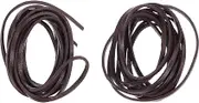 Homoyoyo 2 Pack 4m Cowhide Rope Thin Cord DIY Macrame Cord Bracelet Necklace Braiding