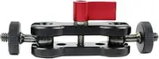 Magic Arm Mount Bracket Adapter Tripod Holder 1/4 Inch Screw with Dual Ball Head for Hero 13 and Hero All Series Sport Action Camera (Red,knob L100mm)