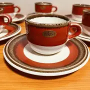 Rare Mikasa Cup Saucer 6-Custom Set Retro Pop Showa Product