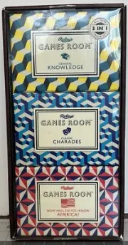 Ridley's Games Room 3 IN 1 Trivia Set Charades, How Well America, Knowledge NIB