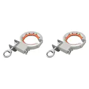 Cable Tray Roller Versatile Durability Accessories for Construction Site Orange and Silver 2 Pieces