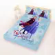 享夢城堡 雙人床包枕套5x6.2三件組-冰雪奇緣FROZEN迪士尼 秋日之森-藍