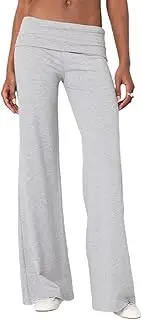 [Qianderer] Women Flared Leggings Bell Bottom Pants High Waisted Stretch Slimming Solid Color Workout Gym Yoga Pants
