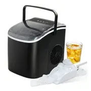 Portable Ice Maker for Countertop, 6 Mins 9 Ice Cubes, 26lbs Ice/24H, Self