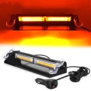 Amber Bar LED Flashing Beacon Strobe Warning Light Car Auto For Windshield Dash