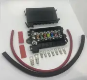 MULTI MIDI FUSE HOLDER COMPLETE KIT - FUSES, LUGS, BAT CABLE, SPLIT TUBING + HS