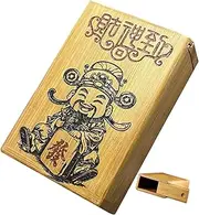 [ARKCHIU] Vintage Cigarette Holder Case Wooden Regular Size 20 85mm Cigarettes Carrying Case for Men Women Brown,One Size