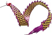 Purple Scale Dragon Outdoor Fitness Dragon Streamer Square Exercise Dance Dragon Adult 3D Dragon Ribbon for Talent Shows